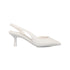 Décolleté slingback bianche in pelle vegana con tacco a stiletto Call It Spring Harmonyy, Donna, SKU w023000104, Immagine 0